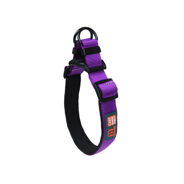 Two Adjustable Points Sole Color Neoprene Dog Collar