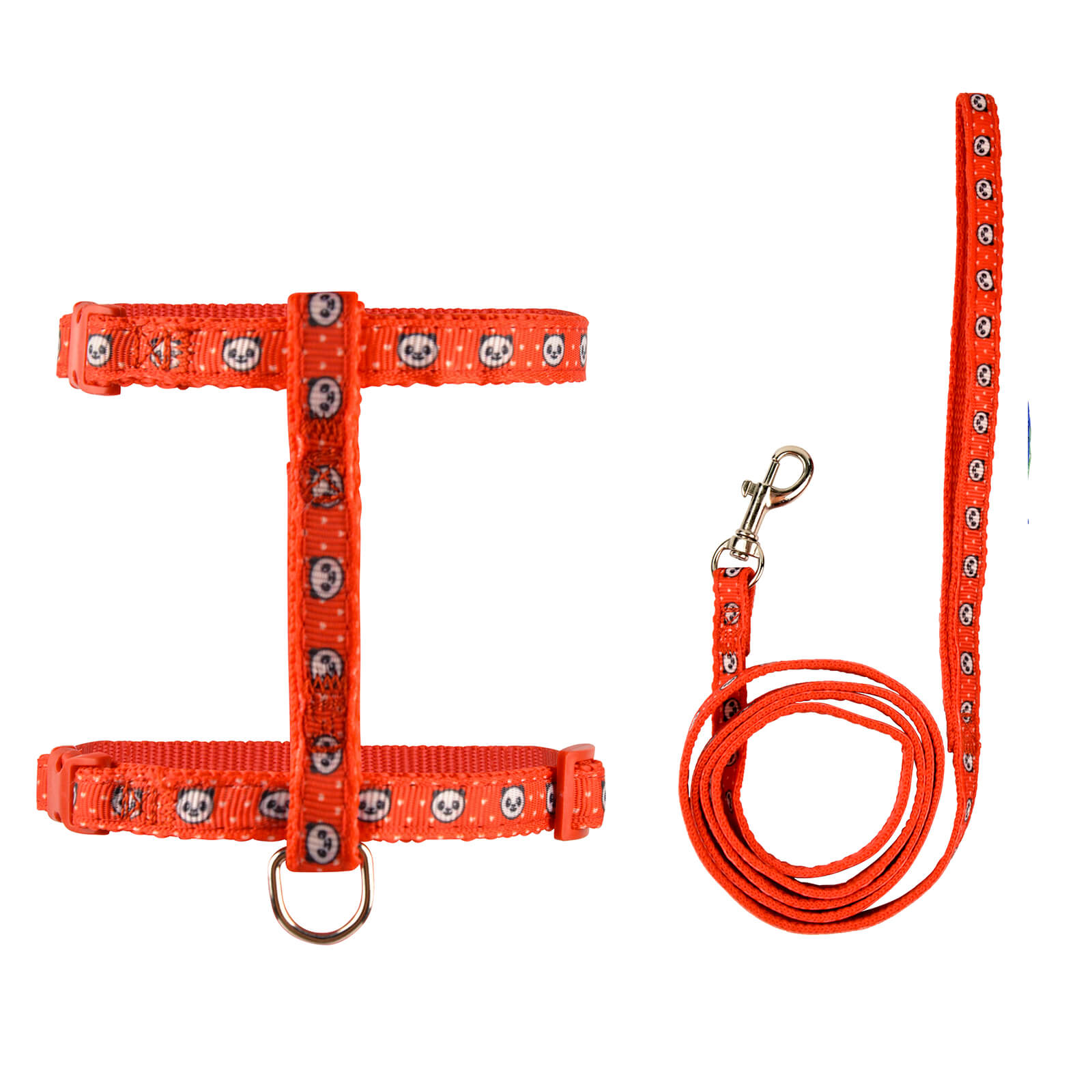 H Harness for Cats Cute Cartoon Cat Walking Harness & Leash Set for Safe & Comfortable Outings