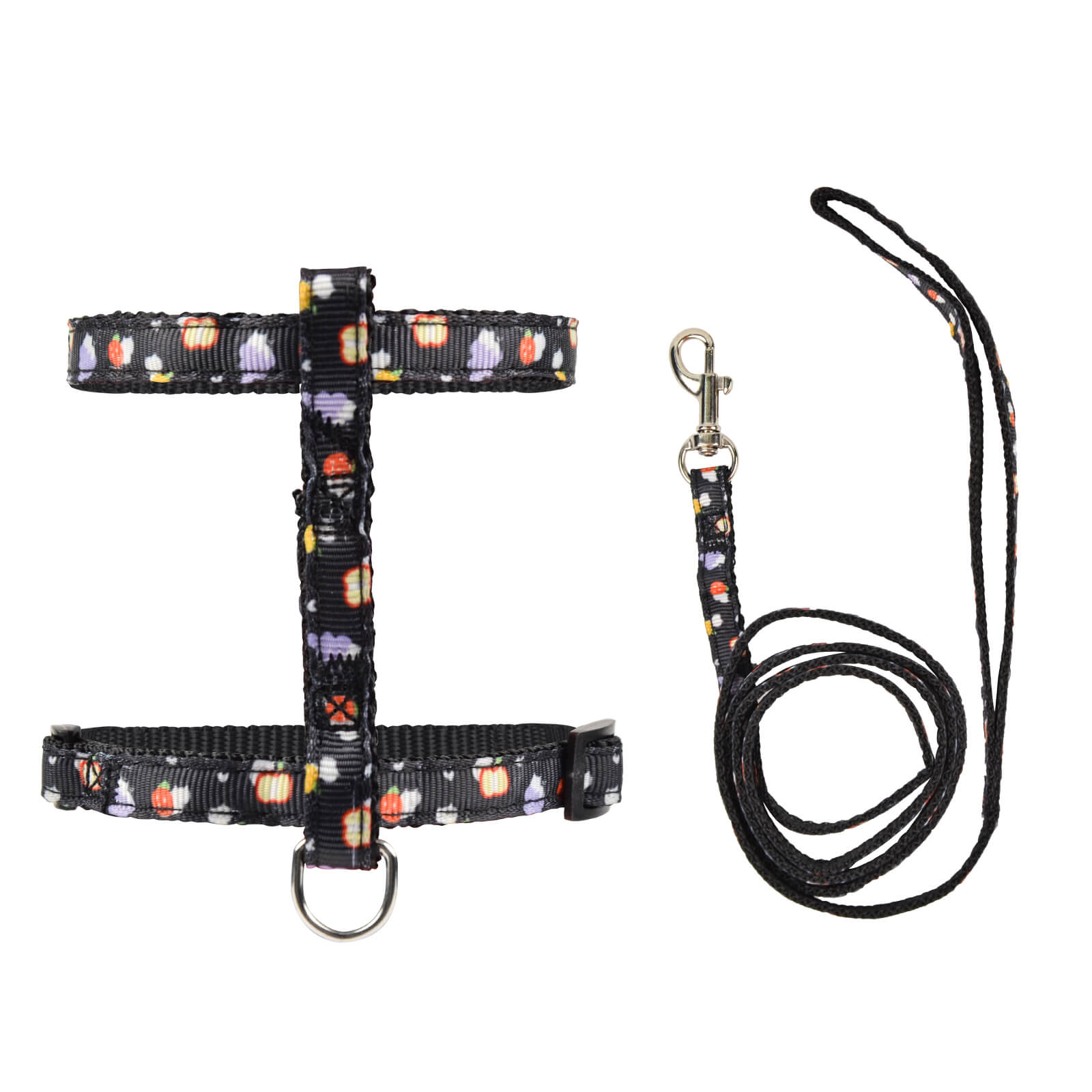 H Harness for Cats Cute Cartoon Cat Walking Harness & Leash Set for Safe & Comfortable Outings