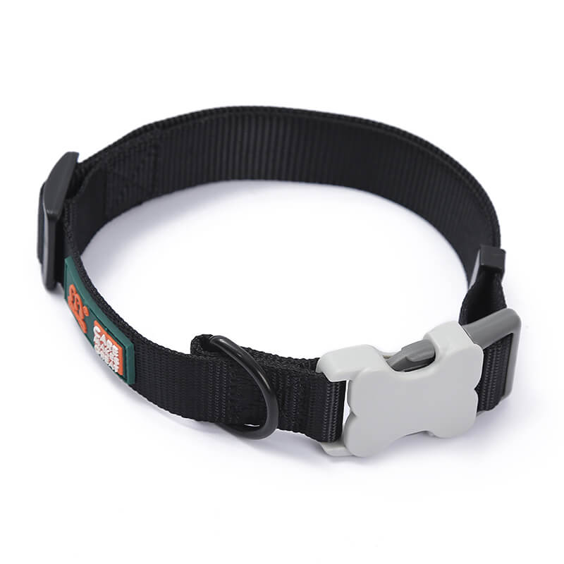 Classic Solid Color Bone Buckle Dog Harness