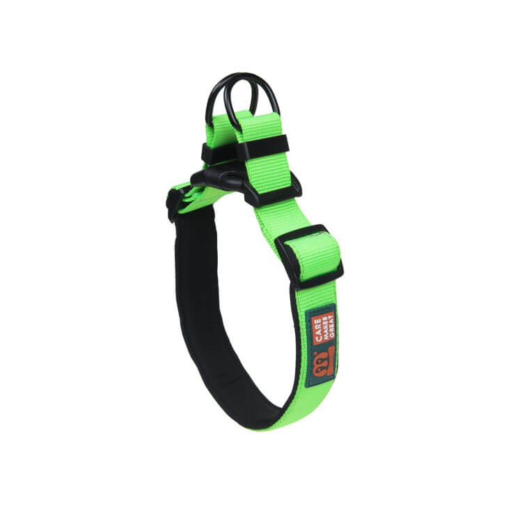 Two Adjustable Points Sole Color Neoprene Dog Collar