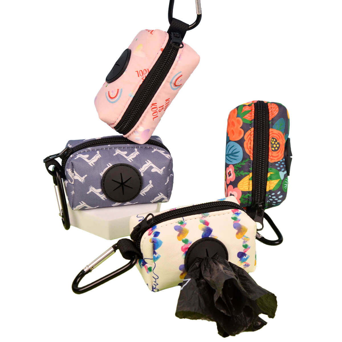 Rainbow Printing Dog Waste Bag Dispenser