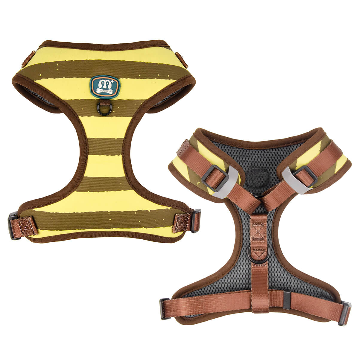 Cute Bee Dog Harness with Poop Bag Holder