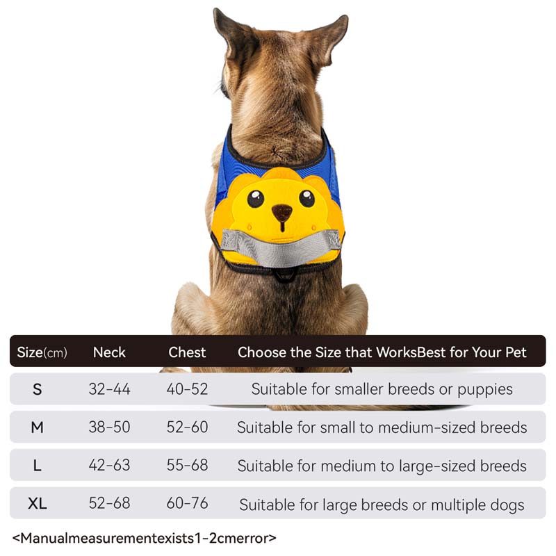 Animal Print Large Dog Harness with Handle