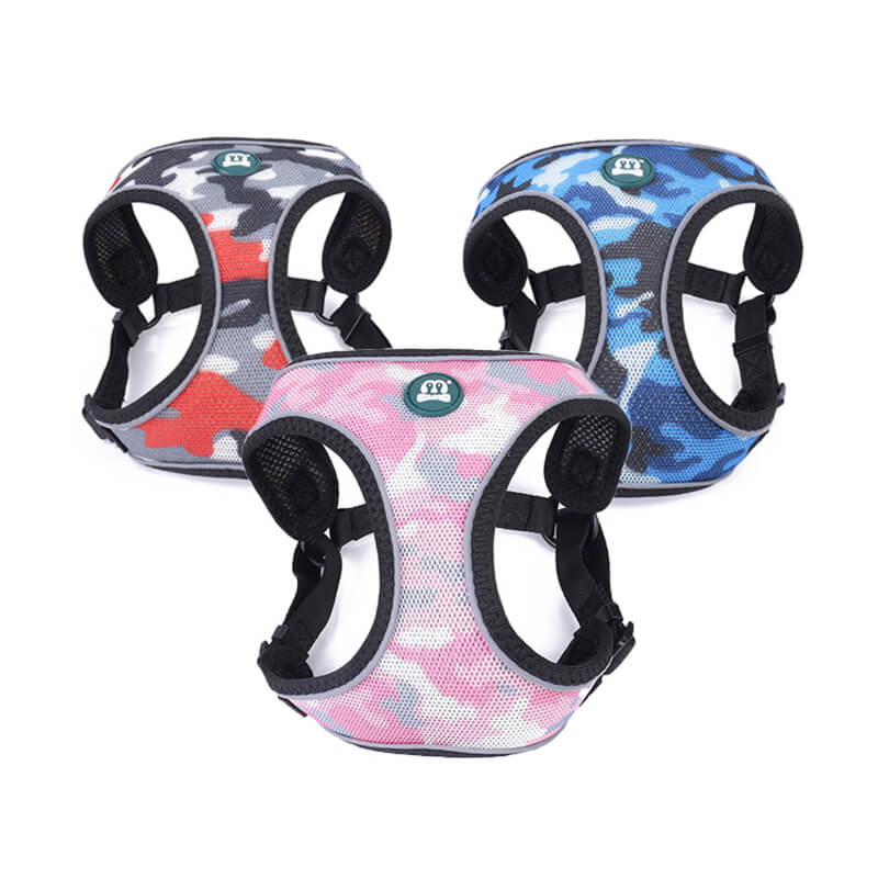 Camouflage Mesh Dog Harness for Medium and Small Dog 