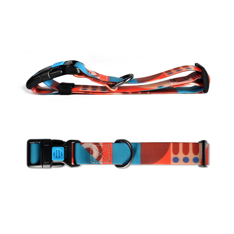 PVC Waterproof Dog Collar with Hands Free Dog Leash Set