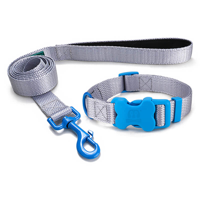Nylon Dog leash and Collar Bone Shaped Buckle