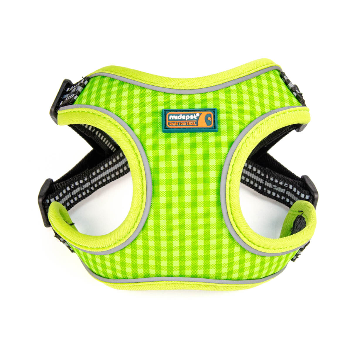 Cute Plaid Step in Dog Harness for Small Dogs