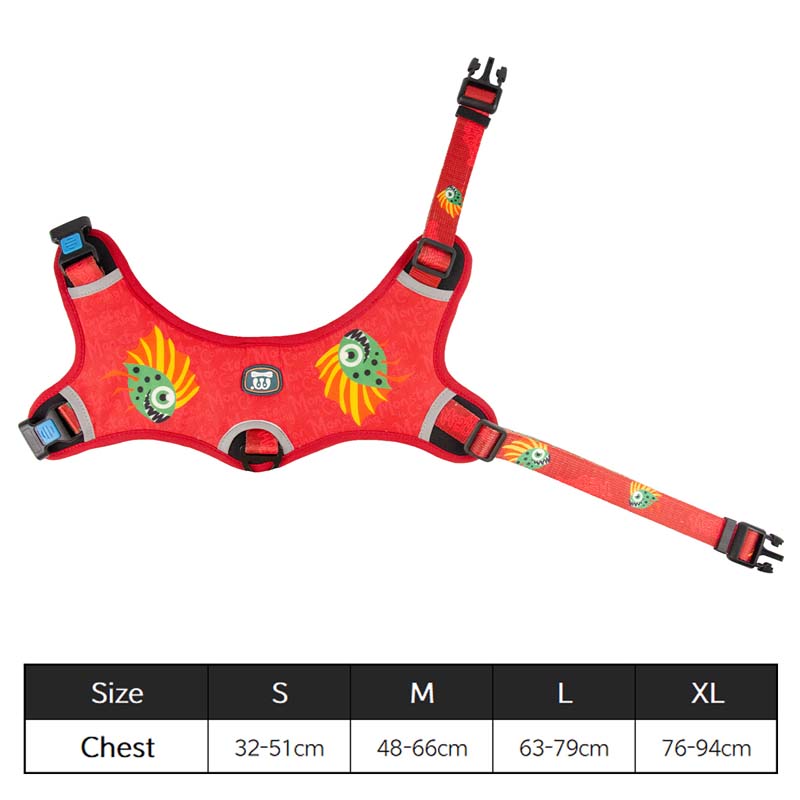 Monster is Coming Dog Harness for Large Dogs
