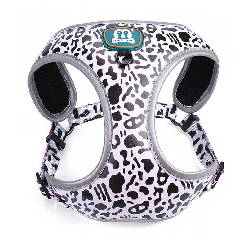 Harness PU Stripe Adjustable Front Clip Dog Harness