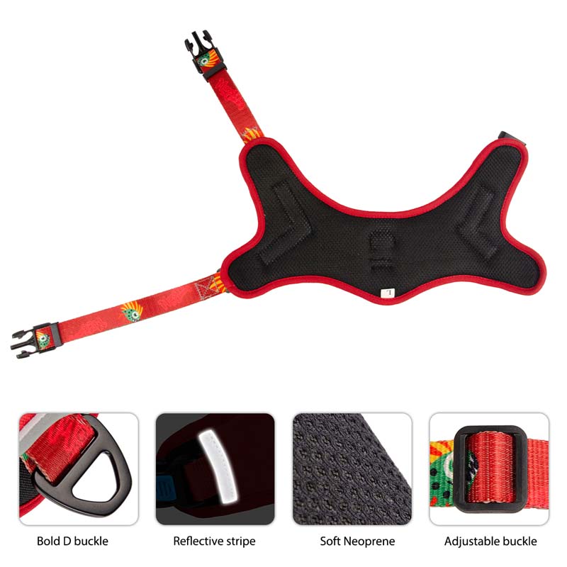 Monster is Coming Dog Harness for Large Dogs