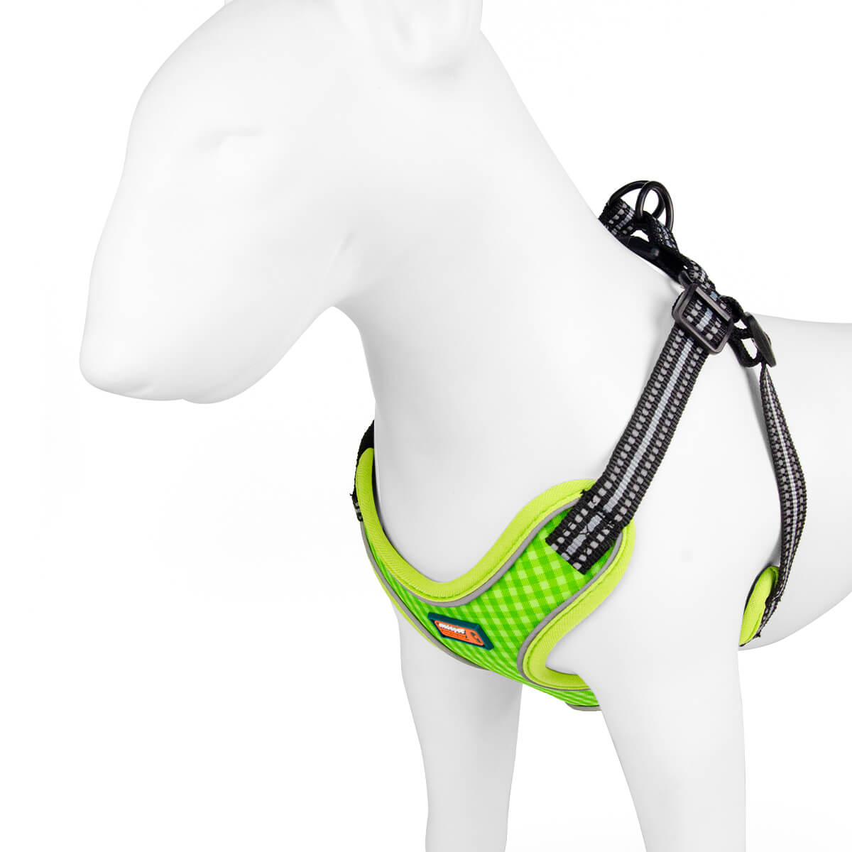 Cute Plaid Step in Dog Harness for Small Dogs