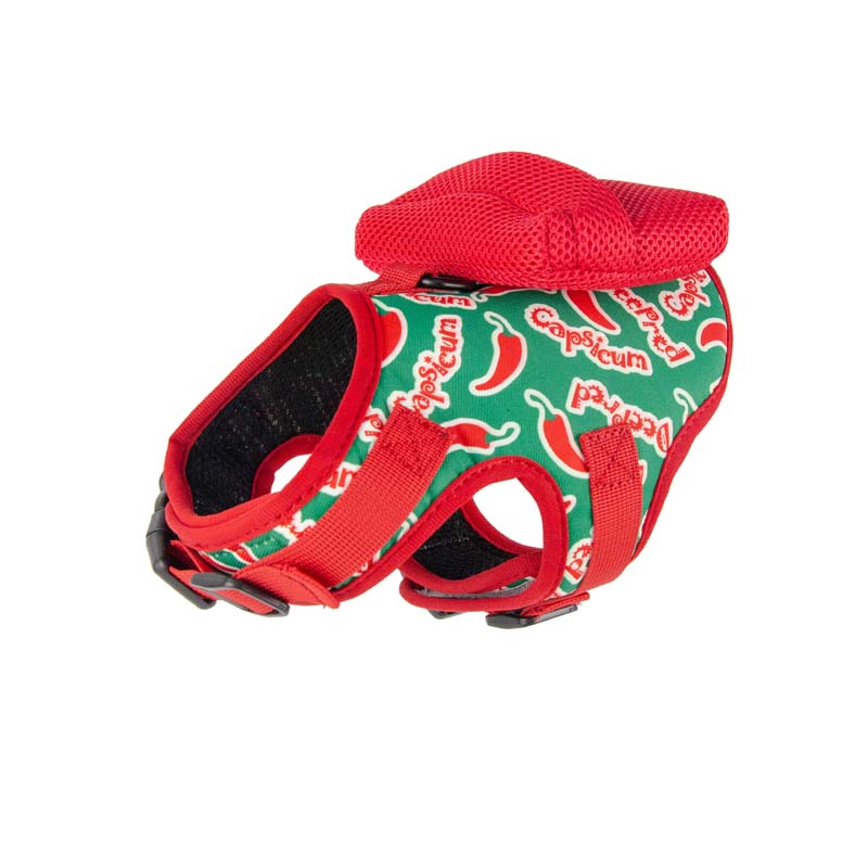 Cute Vegetable Dog Harenss With Poop Bag Holder