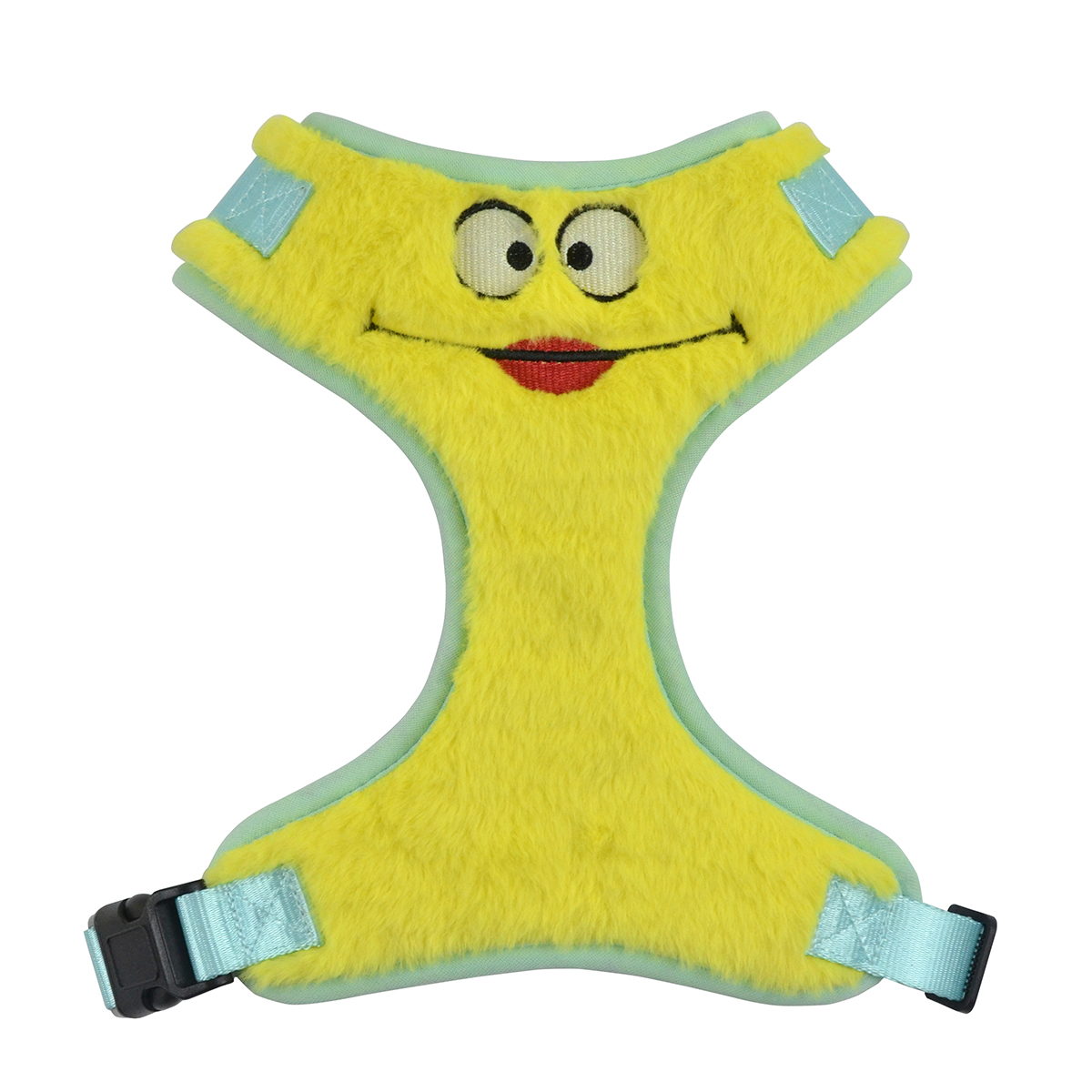 Rabbit Plush Dog Harness | Dopamine Color & Embroidery | 4-Color Options