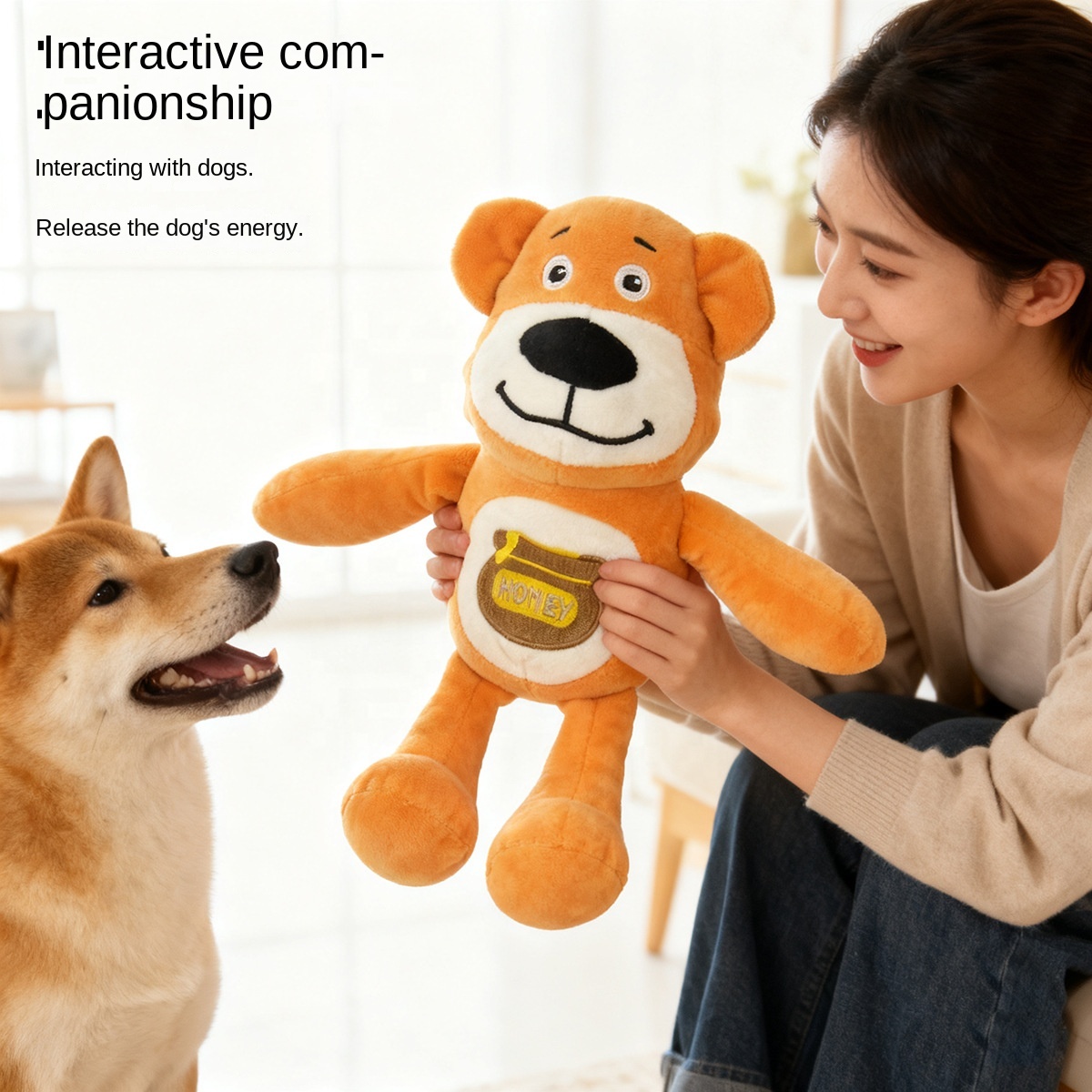 Fun Squeaky Frog & Bear Plush Toys for Dogs | Bulk Wholesale