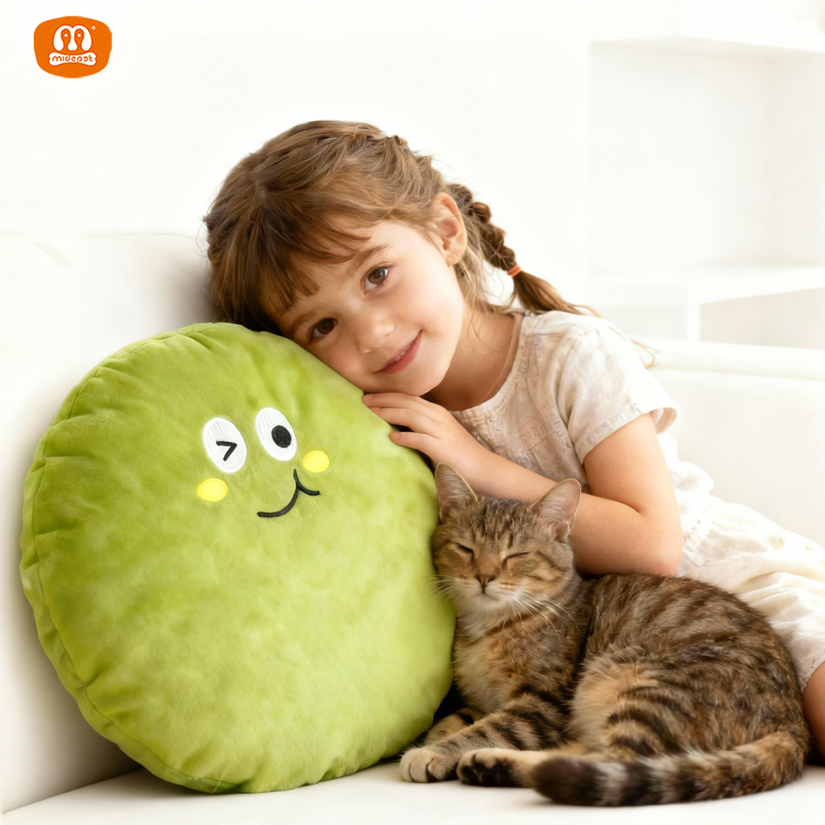 Cute Expression Plush Pet Cushion | Soft Comfort Bed | Wholesale Pet Supplies