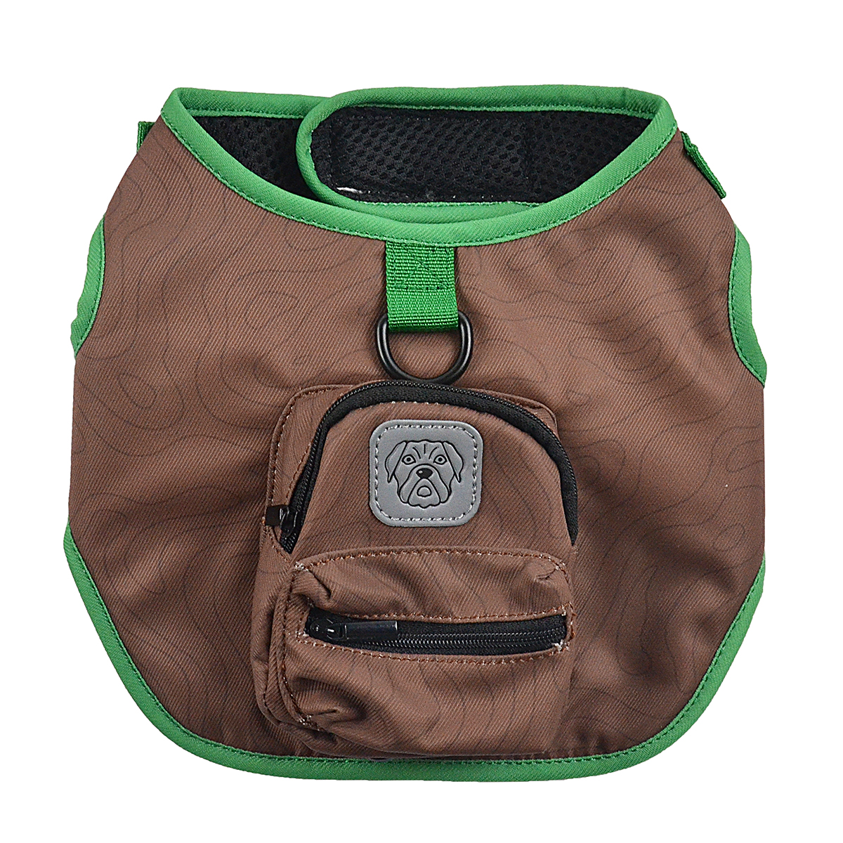 X-Style Round Tail Harness with Storage Bag | Textured Fabric | Pet Walking Gear