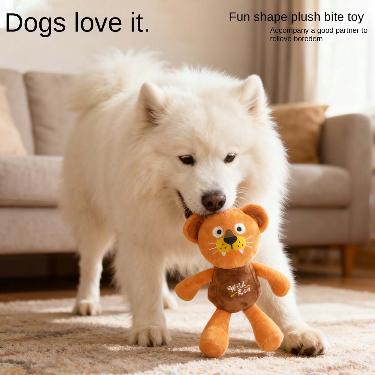 Wild Planet Series Plush Toys for Pets | Squeaky & Dopamine Color Designs