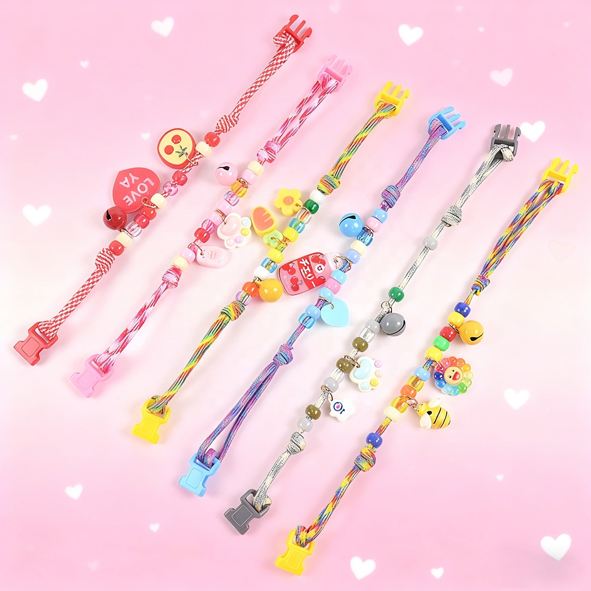 Fashion DIY Pet Cat Beaded Small Dog Cat Calming Collar Necklace Decoration