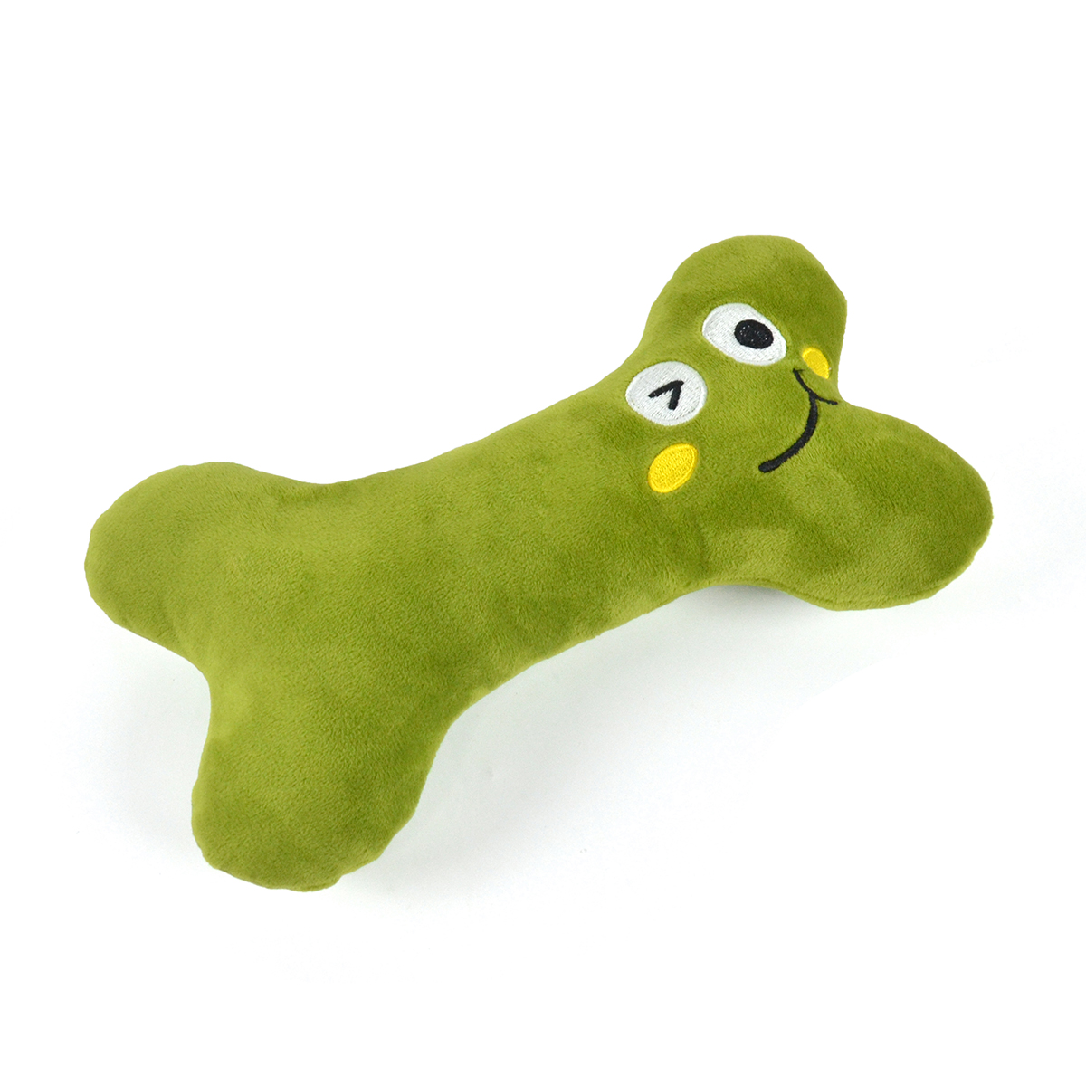 Dopamine Color Bone Plush Toy for Dogs | Squeaky & Embroidery Design