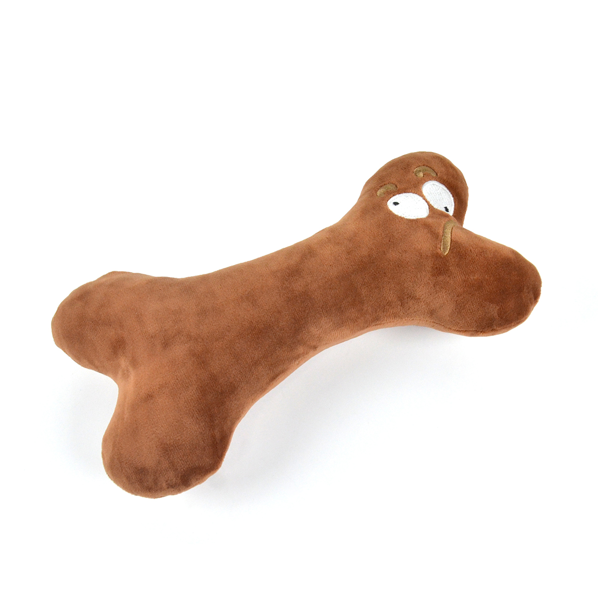 Dopamine Color Bone Plush Toy for Dogs | Squeaky & Embroidery Design