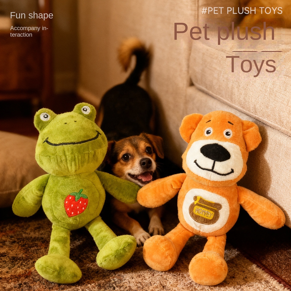 Fun Squeaky Frog & Bear Plush Toys for Dogs | Bulk Wholesale