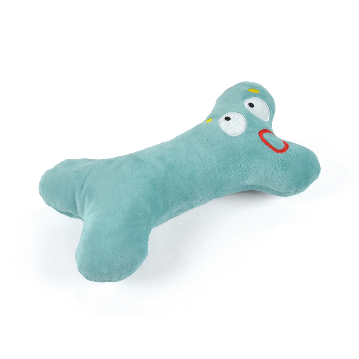 Dopamine Color Bone Plush Toy for Dogs | Squeaky & Embroidery Design