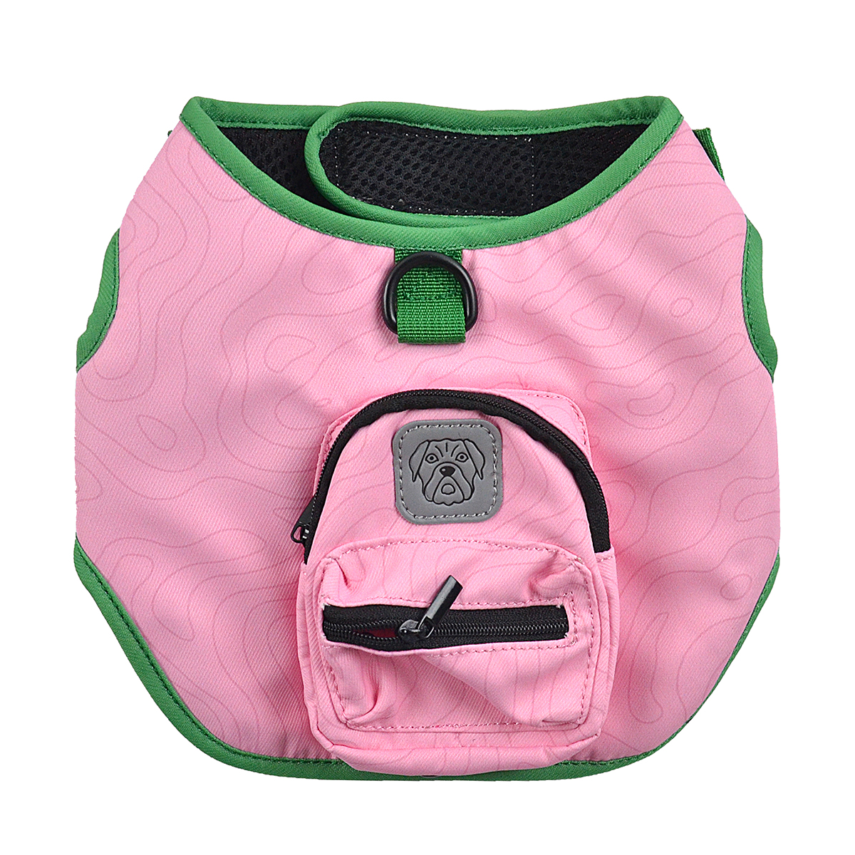 X-Style Round Tail Harness with Storage Bag | Textured Fabric | Pet Walking Gear