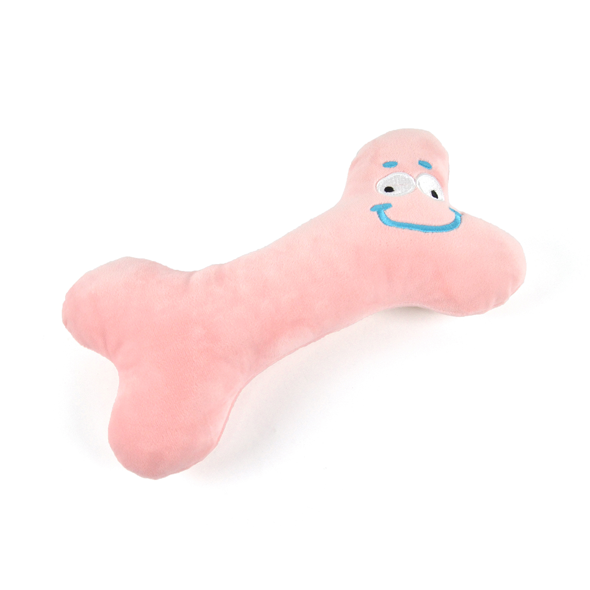 Dopamine Color Bone Plush Toy for Dogs | Squeaky & Embroidery Design