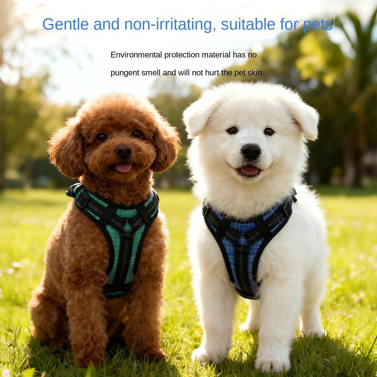 Waterproof Grid Dog Harness | Reflective & Anti-Burst | 3 Colors Available