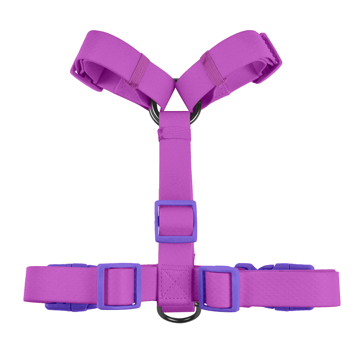 Solid Color PVC Waterproof Dog Harness | H-Back Design | Durable & Easy Clean