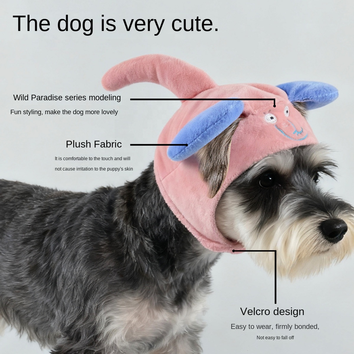 Wild Paradise Series Plush Pet Hat | Animal Expression Design | Bulk Wholesale