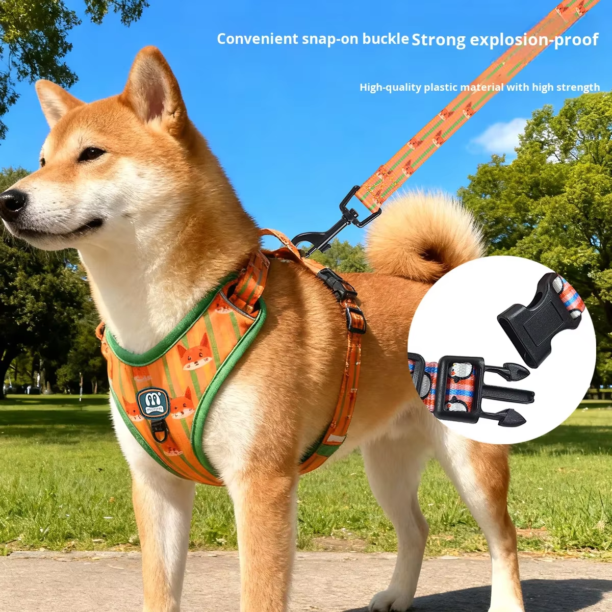 Designer Animal Print Dog Harness | Full Pattern Polyester | 4-Color Options