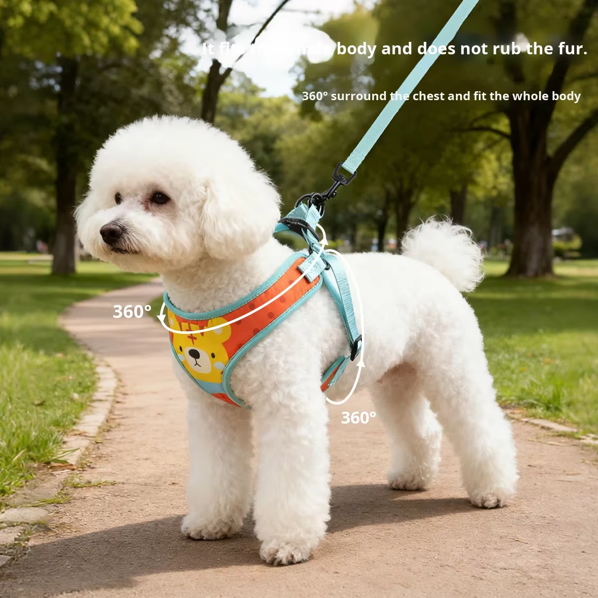 Wild Park Series Dog Harness | Animal Pattern Design | Fun Outdoor Pet Gear
