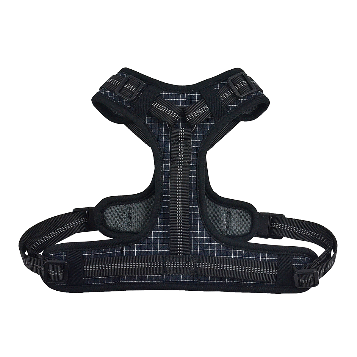 Waterproof Grid Dog Harness | Reflective & Anti-Burst | 3 Colors Available
