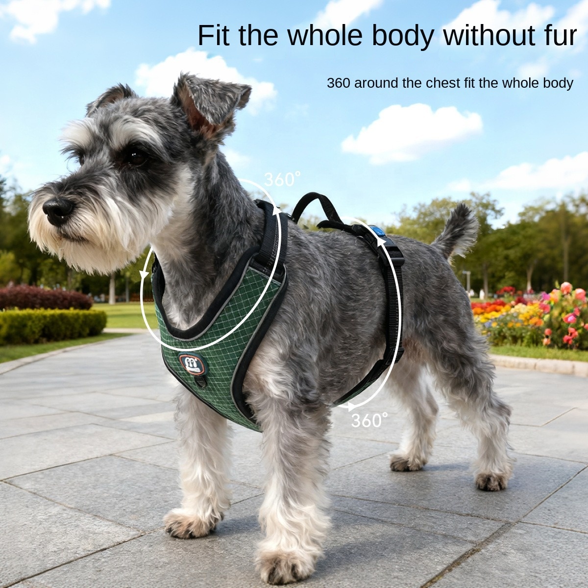 Reflective Waterproof Dog Harness | Anti-Burst Grid Design | Safety Pet Vest