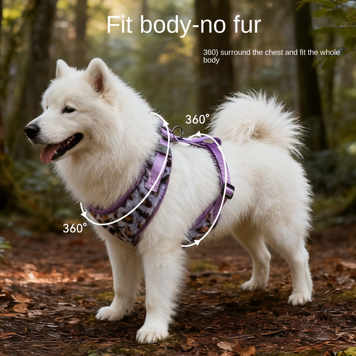 Leopard Print Rabbit Plush Dog Harness | Cartoon Eyes Design | Fashion Pet Vest