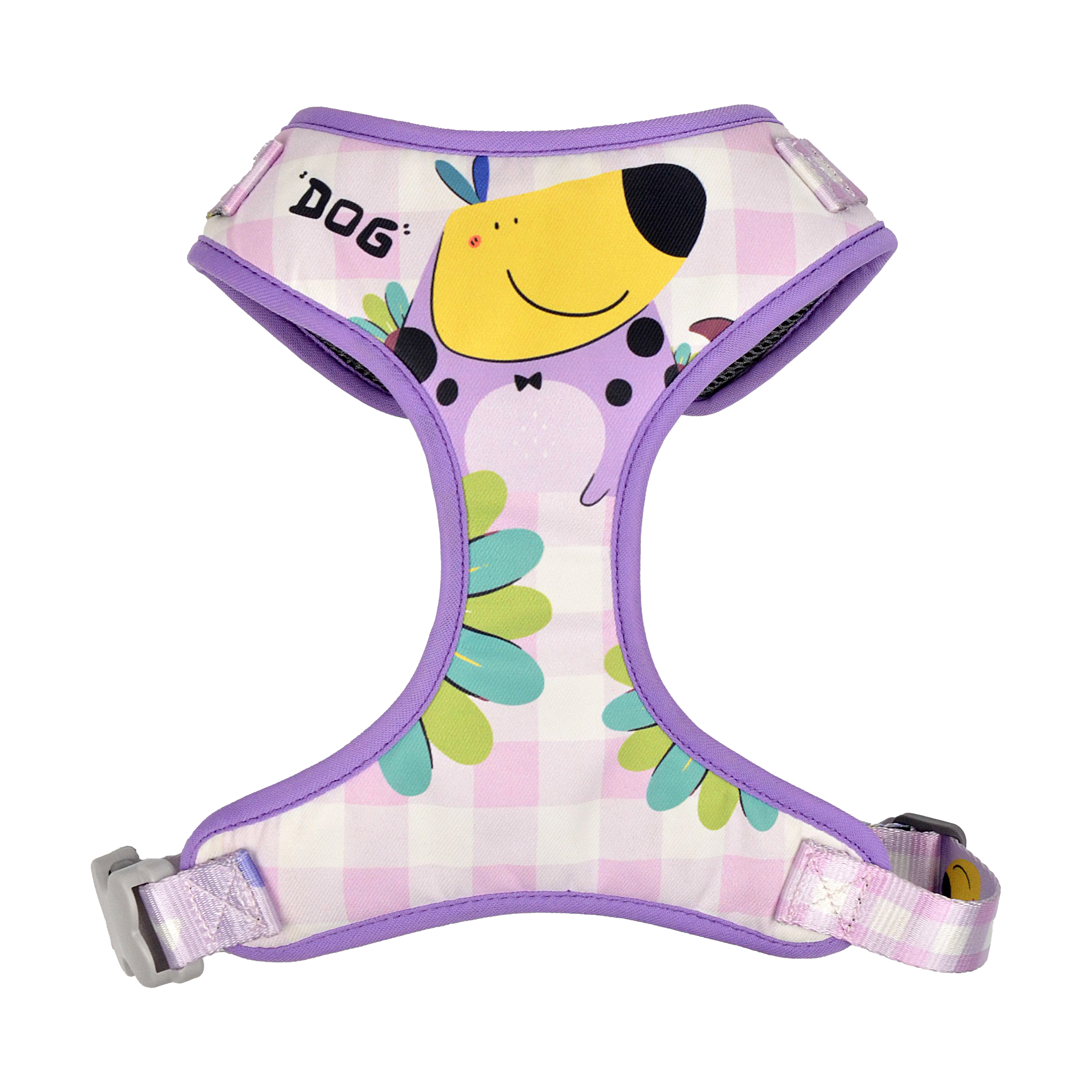 Soft & Cute Pet Harness with Playful Prints | Plush Adjustable Vest