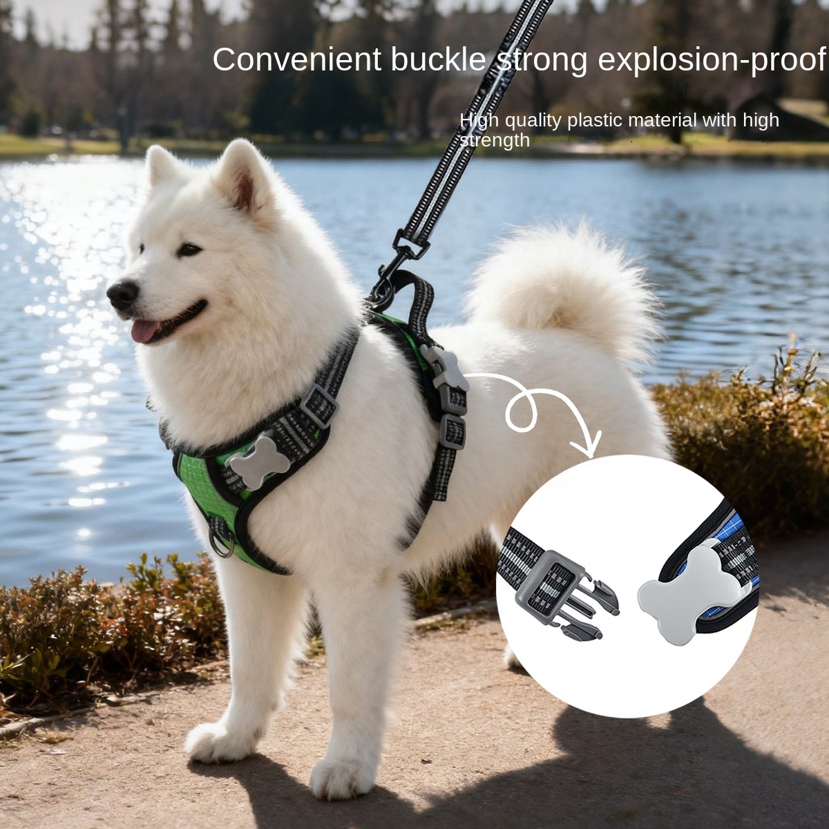 Waterproof Quick-Dry Dog Harness | Color-Blocking Design | Durable & Weatherproof