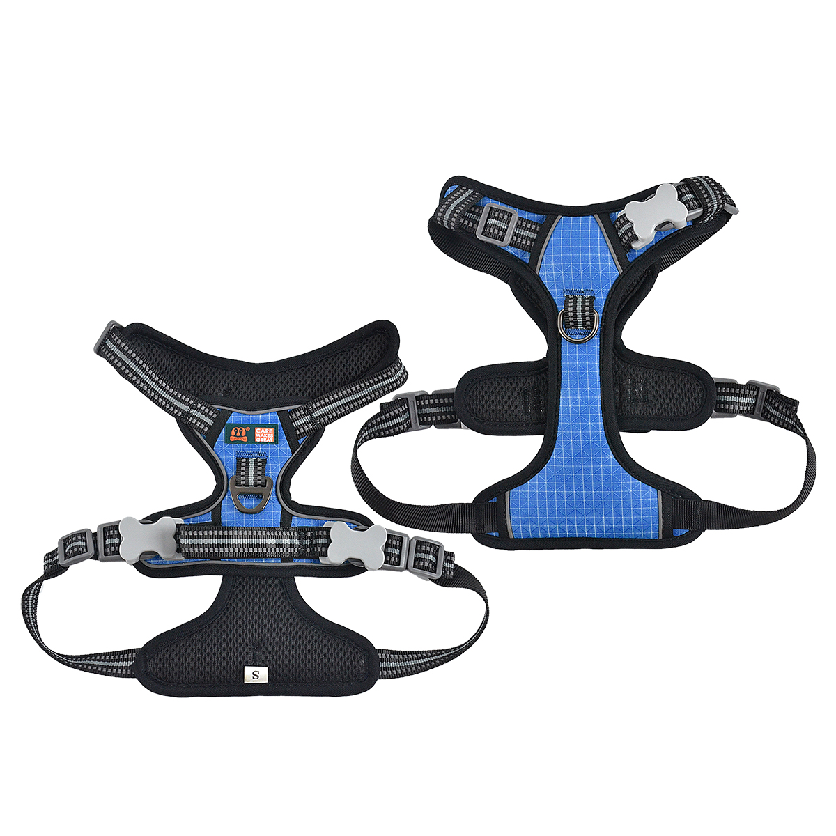 Waterproof Quick-Dry Dog Harness | Color-Blocking Design | Durable & Weatherproof