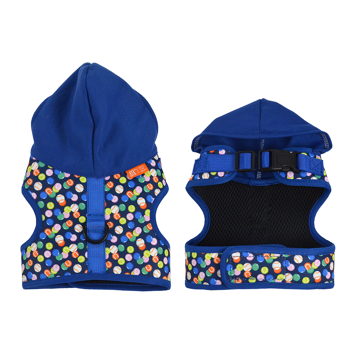 Hooded Pet Harness with Fun Print | Polyester Decorative Vest for Dogs