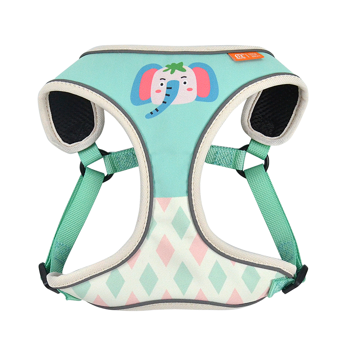 Animal Print Dog Harness | Polyester Fashion Vest | Lightweight & Adjustable