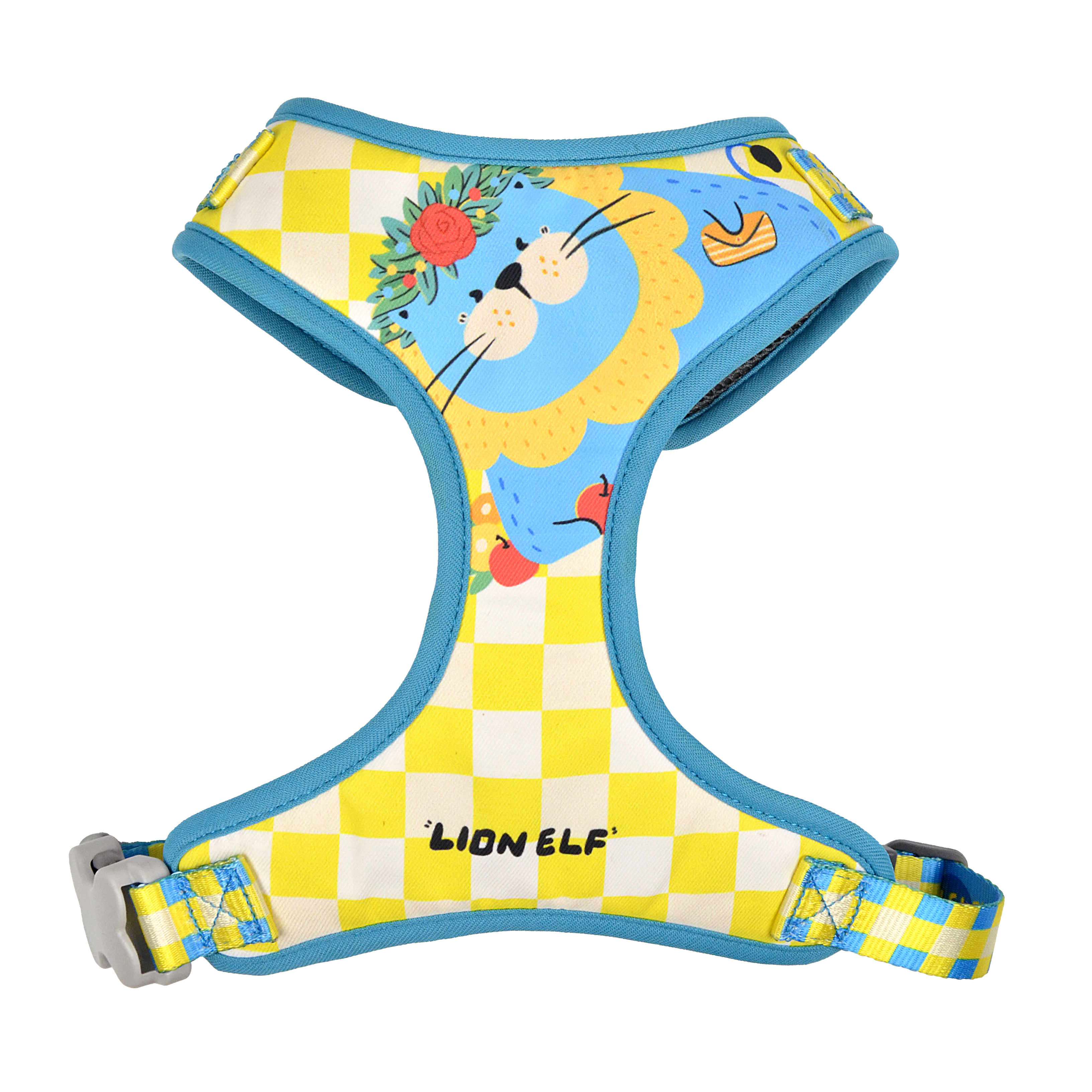 Soft & Cute Pet Harness with Playful Prints | Plush Adjustable Vest