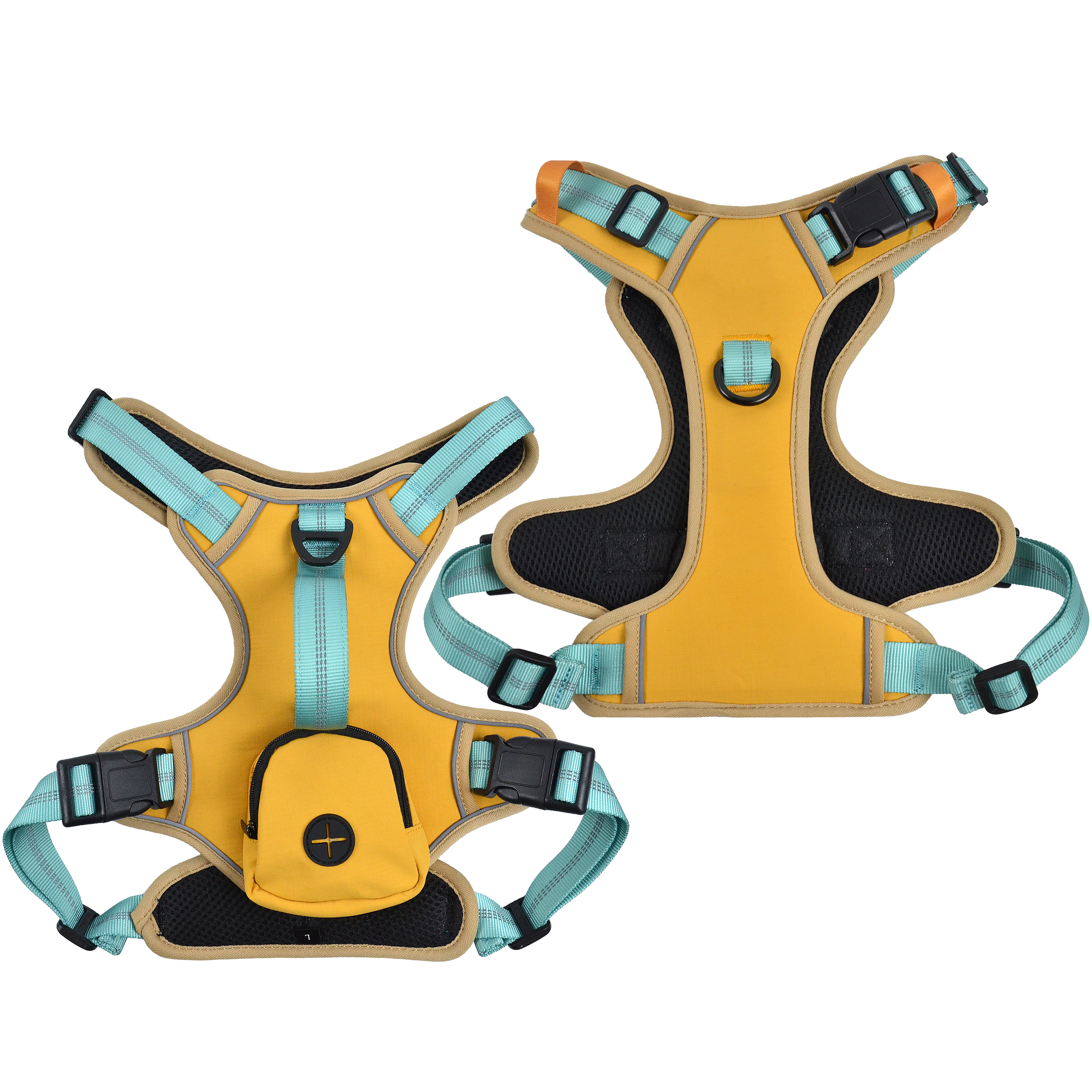 Multi-Function Dog Harness with Storage Bag & Handle | Reflective & Anti-Pull