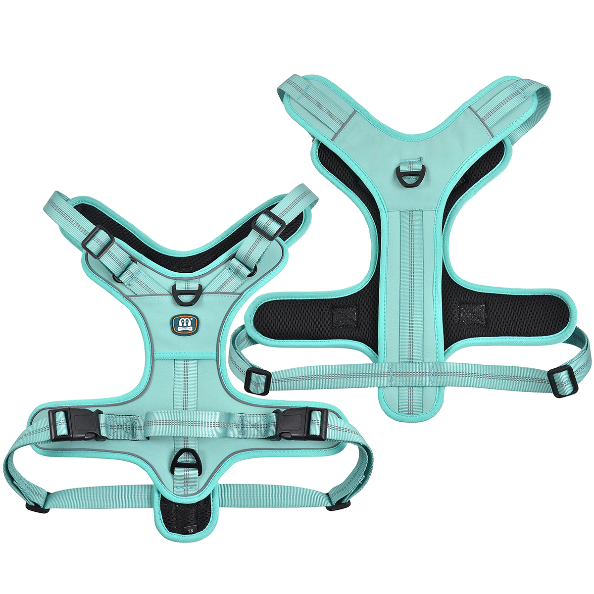 High Saturation Macaron Color Dog Harness for Medium Large Breeds | Anti-Pull & Reflective