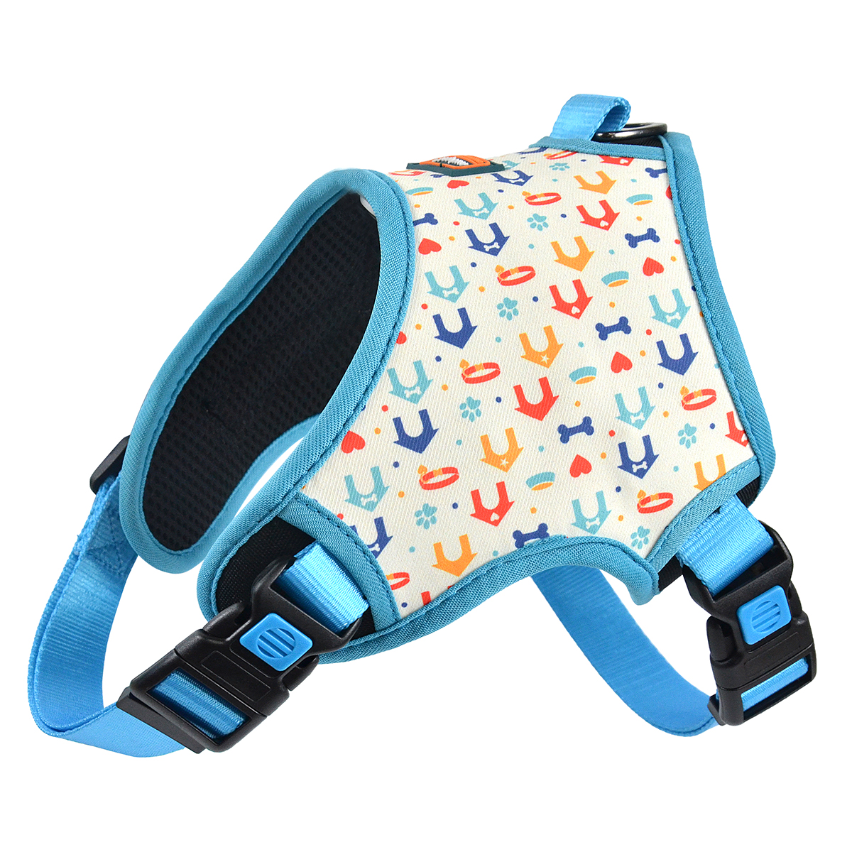 Multi-Print Dog Harness with Full Adjustability | 3 Colors | Breathable Mesh & Polyester Fabric