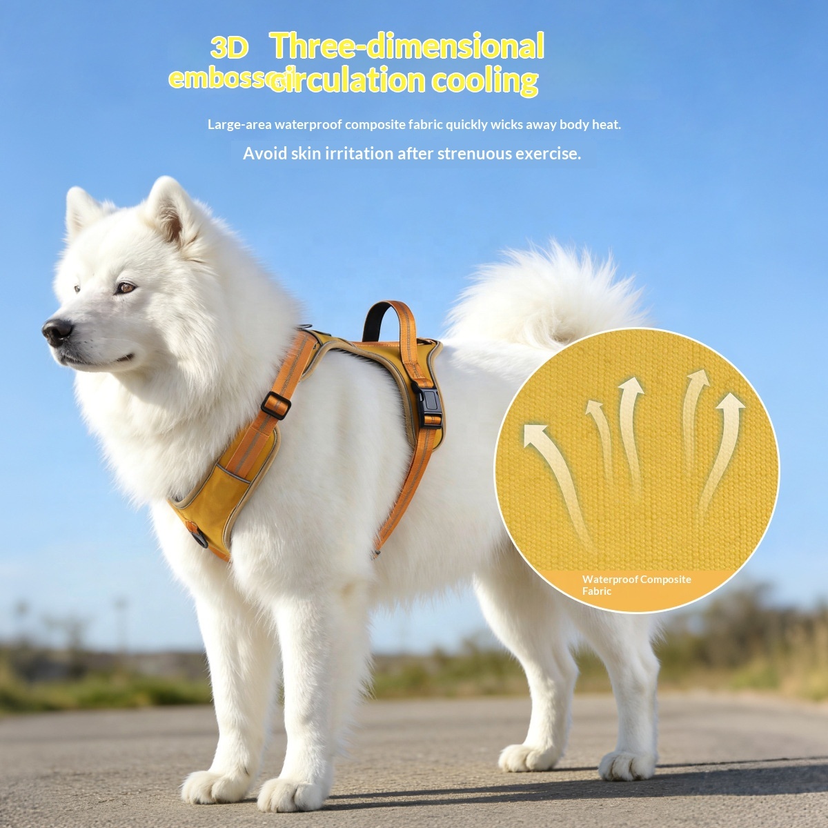 High Saturation Macaron Color Dog Harness for Medium Large Breeds | Anti-Pull & Reflective