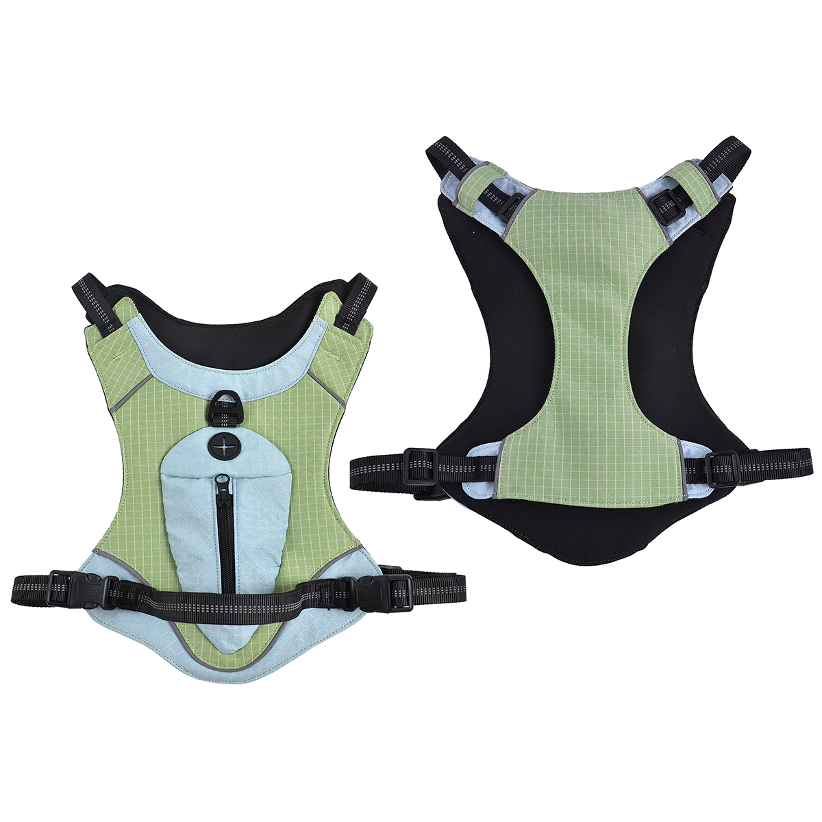 Multifunctional Waterproof Dog Harness with Storage Bag & Reflective Strip | Anti-Pull & Quick-Dry