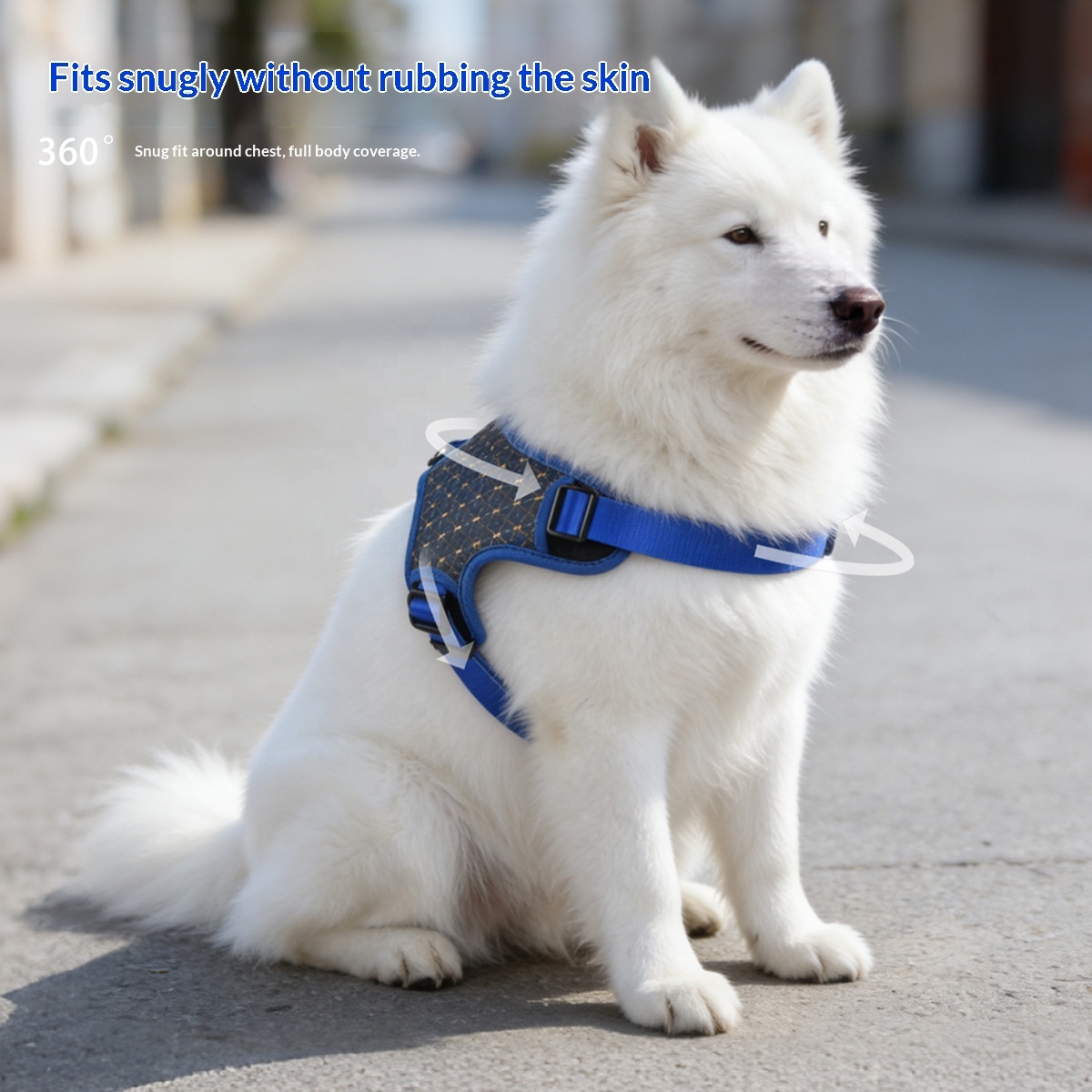 Multi-Print Dog Harness with Full Adjustability | 3 Colors | Breathable Mesh & Polyester Fabric