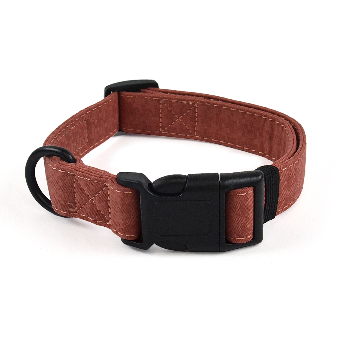 Houndstooth Pattern Dog Leash & Collar Set | High-Strength & Tangle-Resistant